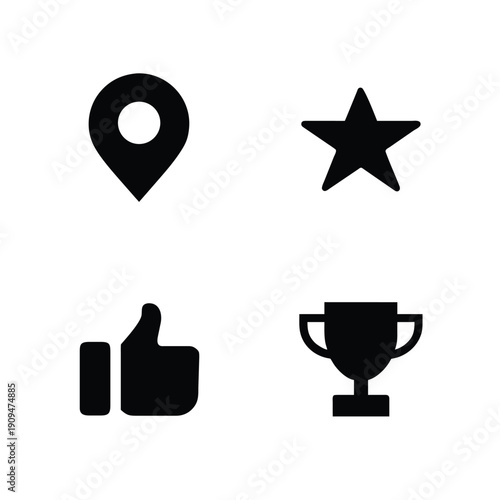 star, rating, like, feedback, trophy, award, achievement, success, review, favorite, top, goal, winner,