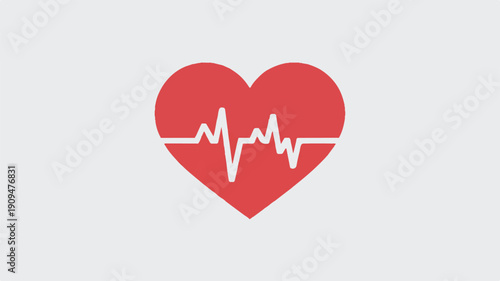 A minimalist medical logo design featuring a red heart shape with a white EKG heartbeat line running horizontally across its center (1)_traced