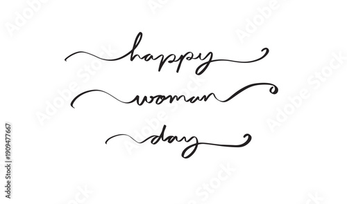 happy woman day text font calligraphy hand written lettering script black color object icon 8 woman day happy eight day date march month happy woman day beautiful love holiday international mother day