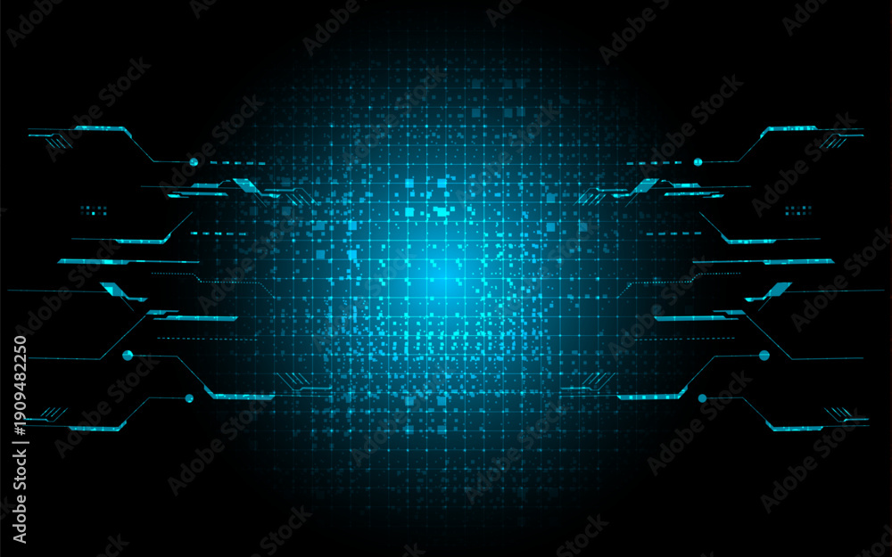 Obraz premium Sci fi futuristic user interface, HUD template frame design, Technology abstract background 