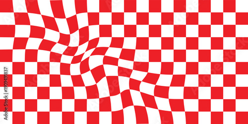 Chess board Background, Red and white checkered, Red and white decoration, checkered tiles, Surface Template. modern eps 10