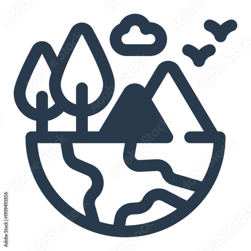 Environmental ecosystem sustainability concept