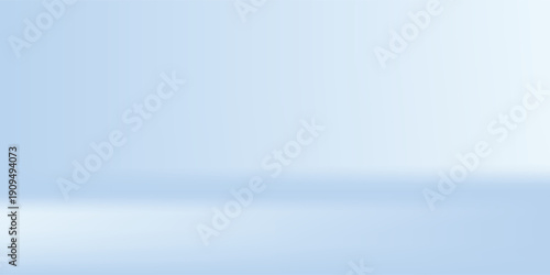 Blue studio room. Limbo light background. Abstract 3d backdrop for product presentation. Minimal wall scene simple modern
