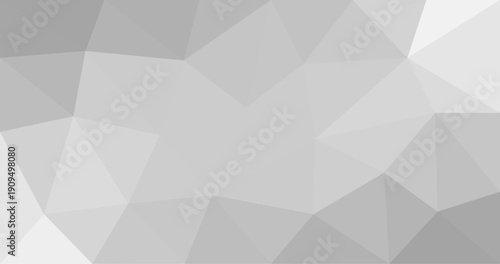 Silver abstract Low polygon background Geometric origami style with gradient 3D Design
