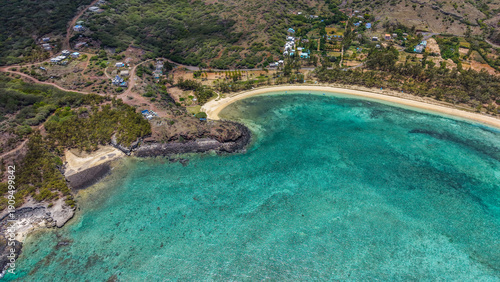 Konstfotografi Scenic aerial drone photography of Trou d Argent and Saint Francois Beach on Rodrigues Island, Mauritius