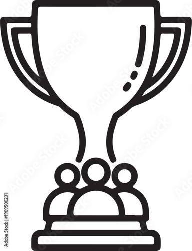 Team trophy icon for achievements and awards.