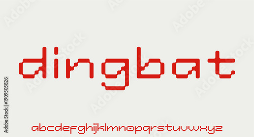 modern 8BIT PIXEL style font alphabet design modern vector