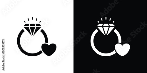 Wedding Ring Icon Sheet Multiple Style Collection Isolated Vector