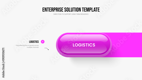 Modern Innovation 1 Step Diagram Slideshow Design. Digital Growth Frame Layout Vector Illustration. Financial Analysis One Element Infographic Presentation Template.