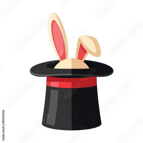 Rabbit ears in a magic hat.