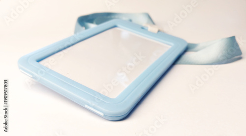 Blank ID card holder with lanyard for professional use, lanyard, blank, ID card, holder, office, work, security, badge