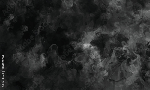 Monochrome smoke texture with rich depth and fluid movement