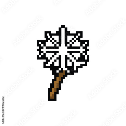 Pixel Art Dandelion Seed Puff Sprite