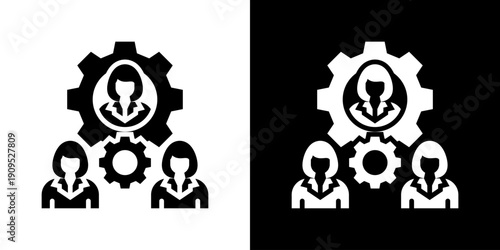 Hr Outsourcing icon set multiple style collection