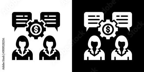 Communication icon set multiple style collection