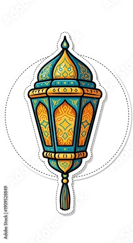 Wallpaper Mural Colorful Moroccan lantern with intricate design. Torontodigital.ca