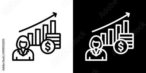 Entrepreneur Icon Set Vector Collection Isolated In Black And White