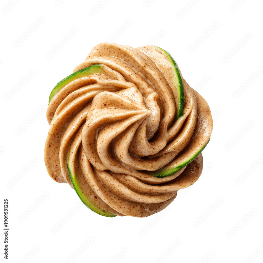 Fototapeta premium A macro shot captures a meticulously crafted dessert, showcasing the artistry of pastry Isolated Transparent Background, PNG