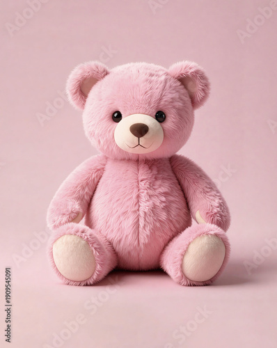 a teddy bear, a child's toy.artificial intelligence generator, AI, neural network image. background for the design