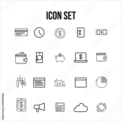 Teamwork and business line icons collection. Big UI icon set. Thin outline icons pack. Vector illustration eps10