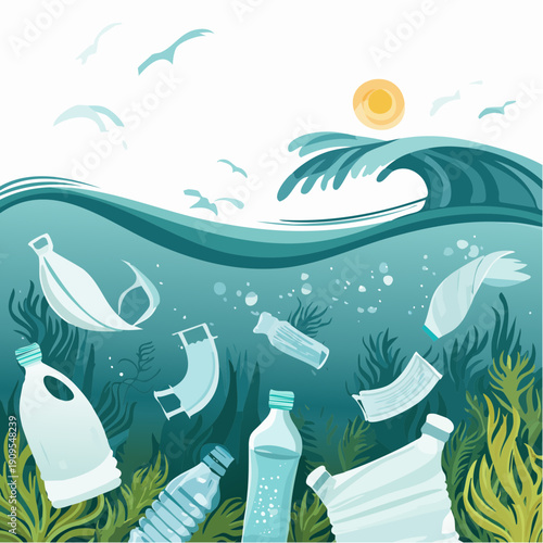 The devastating impact of plastic pollution on marine life and ocean ecosystems, an urgent global environmental concern