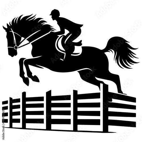 Equestrian Event Silhouette.