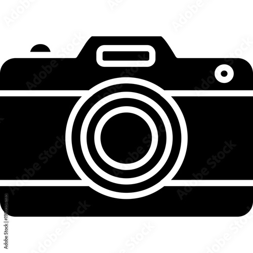 Camera with lens Icon