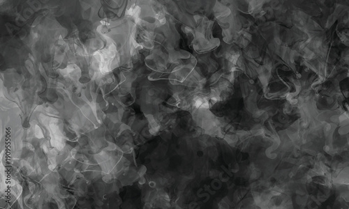 Ethereal smoke waves blending into a dramatic and textured background scene