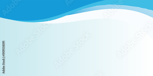 Abstract light blue and green background with 3d flowing wave concept.