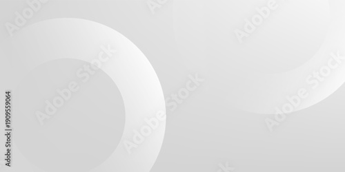 Abstract minimalist white and gray curve modern background.