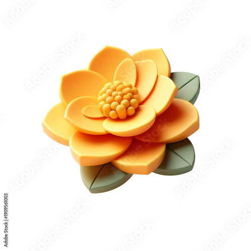 Wallpaper Mural Isolated Transparent Png Of Yellow Flower Torontodigital.ca