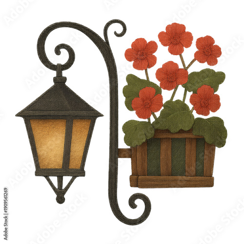 Wallpaper Mural Isolated Transparent Png Of Floral Lantern Torontodigital.ca