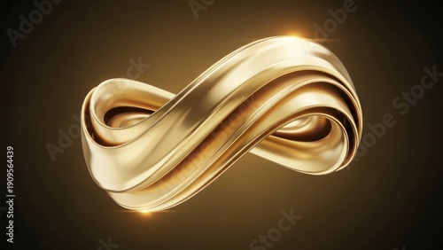 Wallpaper Mural Golden infinity Torontodigital.ca