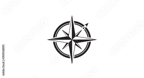 Guiding Star: A symbolic compass rose, its intricate design, representing direction, navigation, and exploration, stands as a guide for journeys.