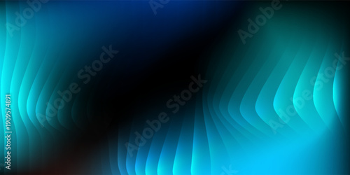 Modern dramatic abstract blue wave dark background vertical stripes art simple modern