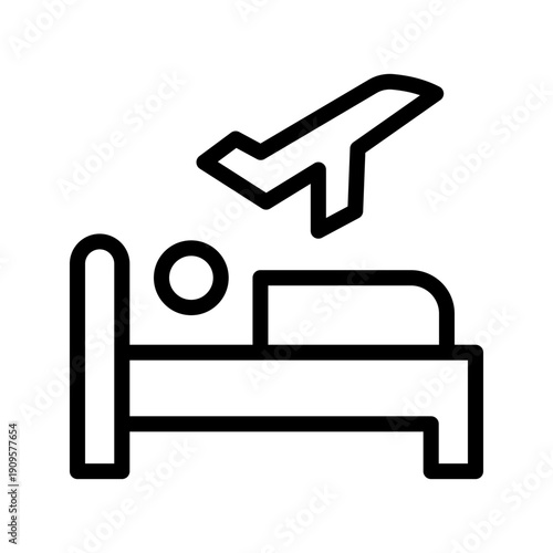 Versatile Overnight Trip icon set for travel planning, luggage management, and adventure design