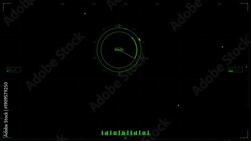 Wallpaper Mural Hud animation for videographers showcasing scifi interface in a creative project set in a digital environment Torontodigital.ca