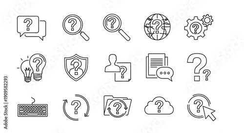 Minimalist black silhouettes of buildings and objects on a white background silhouette