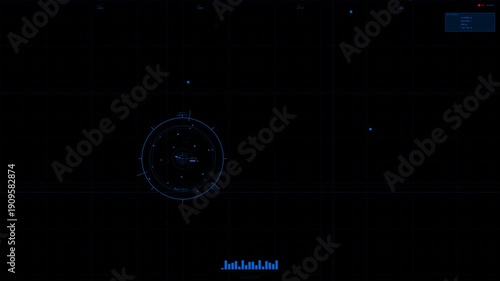 Wallpaper Mural Hud animation for videographer showcasing scifi interface design and data visualization in a dynamic setting Torontodigital.ca