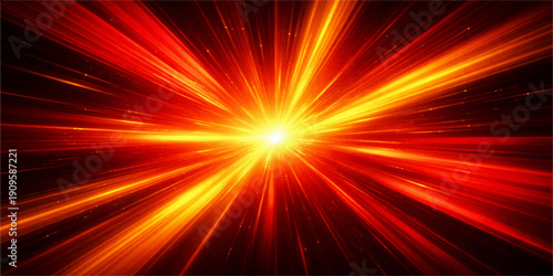 Abstract red explosion background with glowing fire light and energy in space wallpaper design