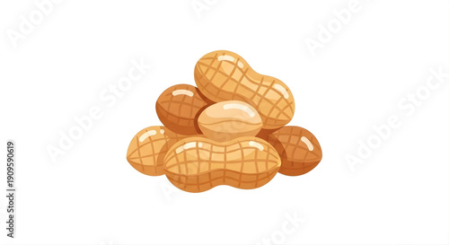 Wholesome pile of freshly gathered peanuts, both unshelled and shelled, an essential ingredient and a healthy, satisfying snack option for natural goodness