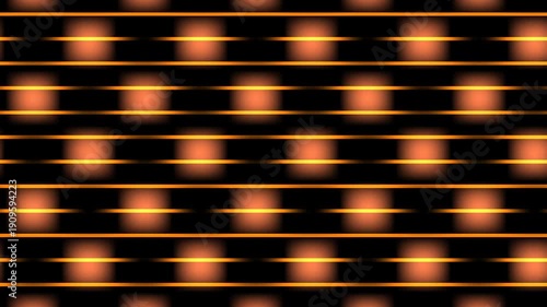 A vibrant pattern of orange dots on a black background viewed from directly above showcasing a graphic design