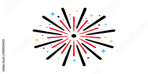 A colorful set of school art equipment featuring wooden pencils and matchsticks isolated on a white background for drawing and design