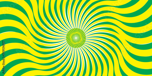 Retro green yellow fresh natural lemon glowing light burst energy creative design simple template party event header announcement vintage celebration graphics beam projection bright backdrop