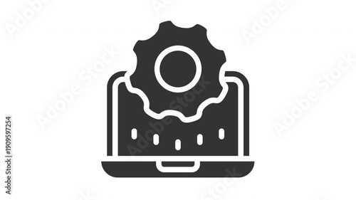 Animated development icon