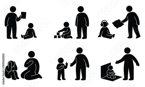 Diverse group of people engaging in various activities together