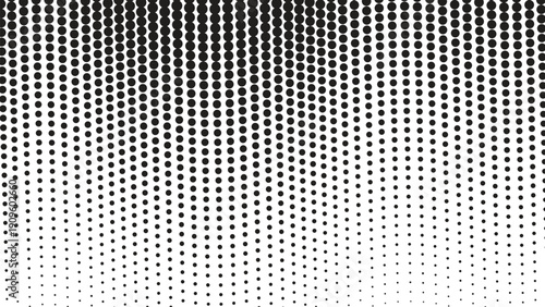 Seamless black and white metal grid background featuring a perforated metallic mesh texture with halftone dots and a gray steel circular hole pattern for modern technology wallpaper design