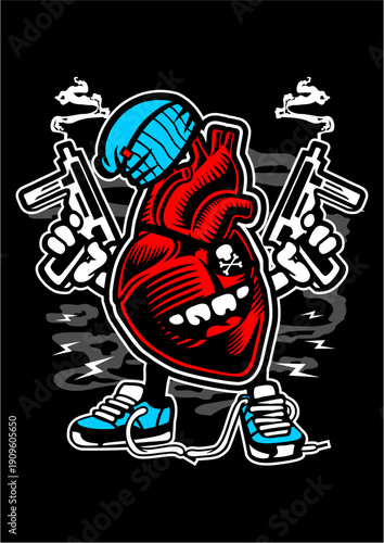 Human Heart Pierced by Sword, Symbolizing Betrayal or Fatal Love