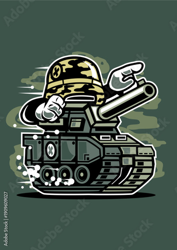 War Tank Military Vehicle - Armored Combat Vehicle