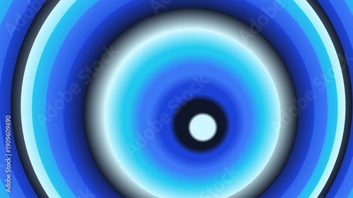 motion radial Horizontal Vibrant Blue Gradient Circles Animation Loop
